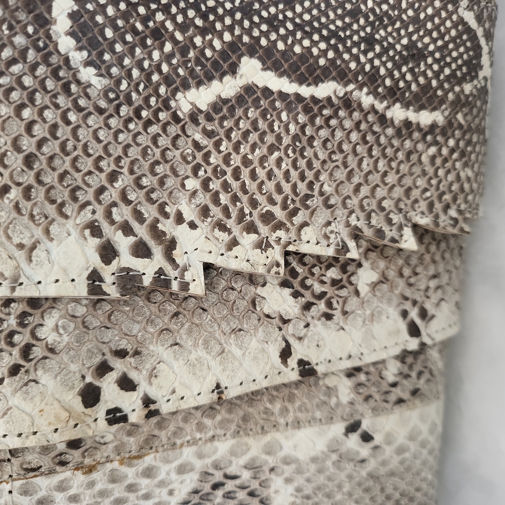 Snakeskin/ Leather Clutch Bag - Picture 7 of 9